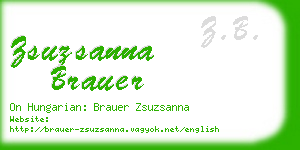 zsuzsanna brauer business card